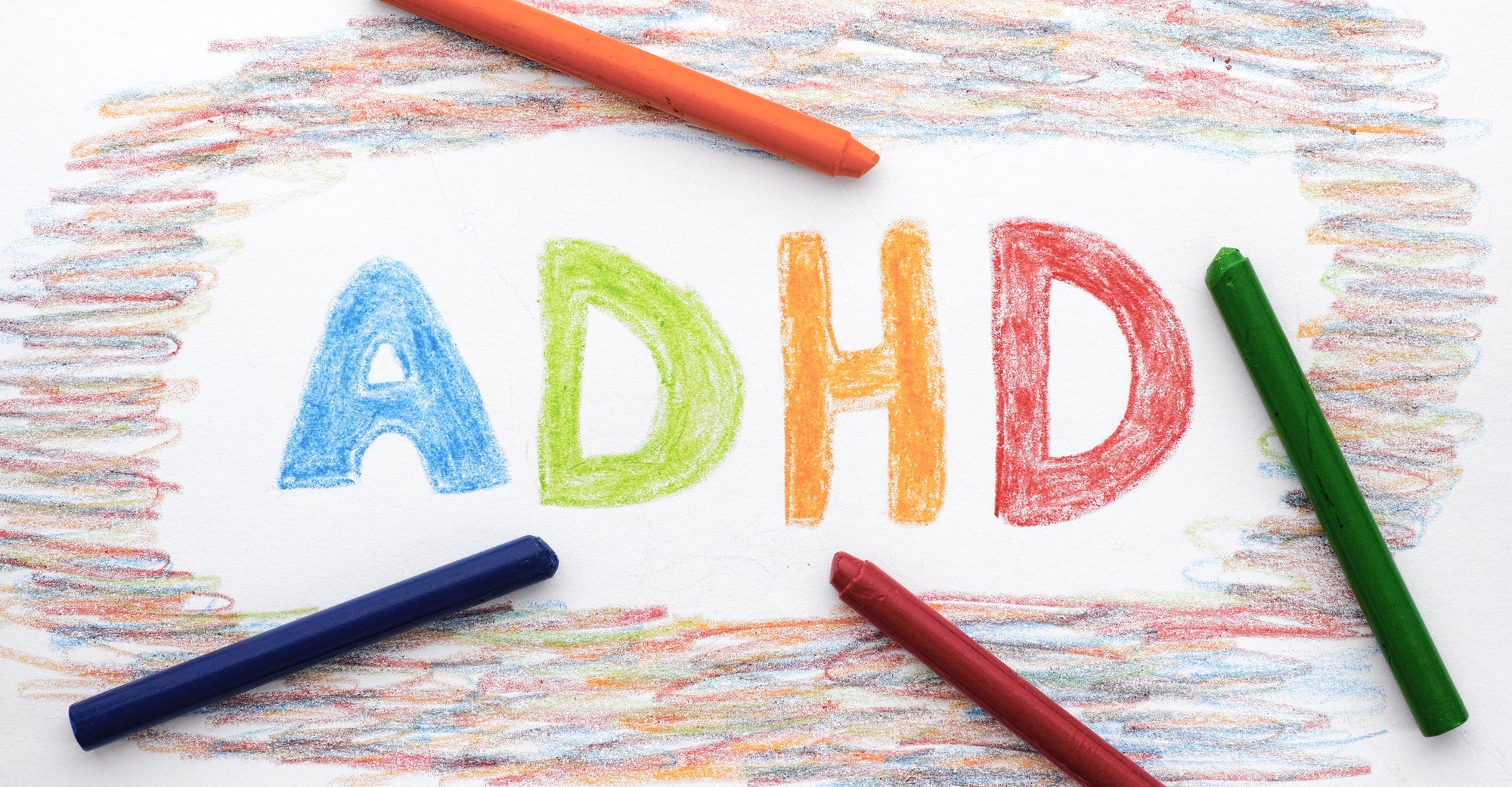 ADHD drawn in letters
