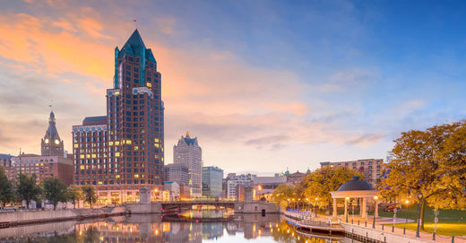 Wisconsin skyline at dusk