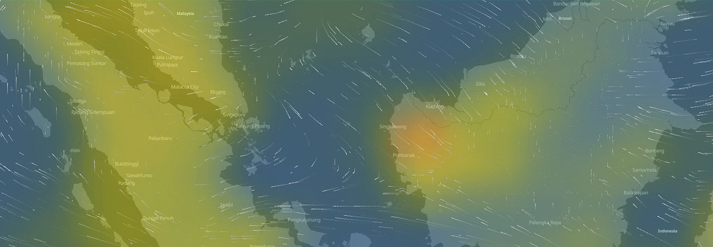 Heatmap of Malaysia air quality